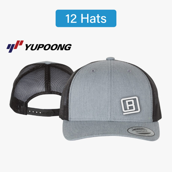 12 Hat Pack | Embroidered Logo